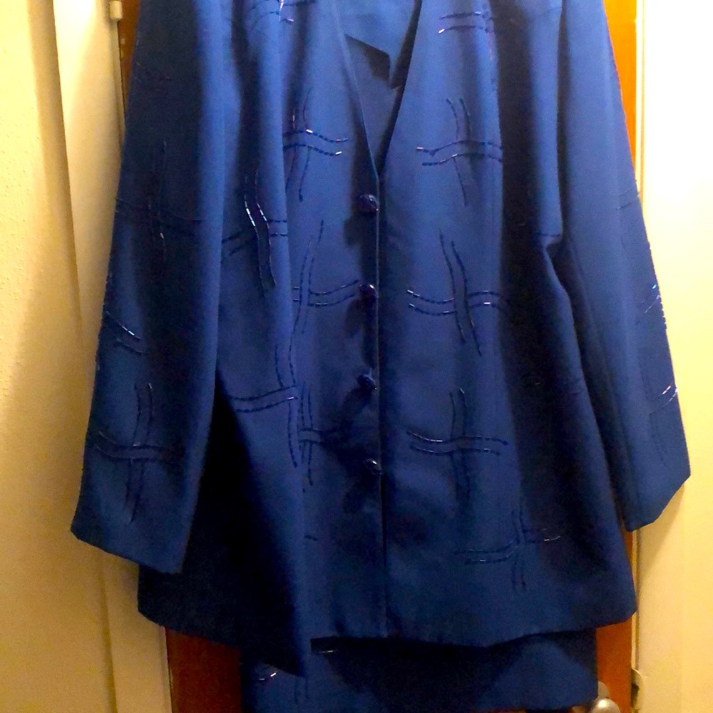 Special occasion blue suit
